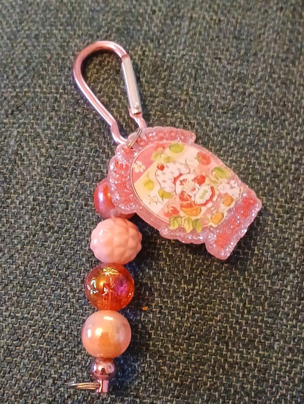 Strawberry Shortcake Keychain Or Bag Charm